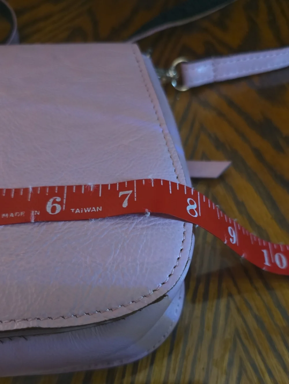Small Pink Leather Crossbody Bag